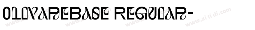 0ilvareBase Regular字体转换 0ilvareBase Regular字体转换